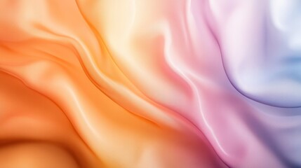 Fototapeta premium This captivating image features swirling waves of orange, pink, and purple hues, creating a sense of motion and tranquility in an abstract design that evokes emotion.