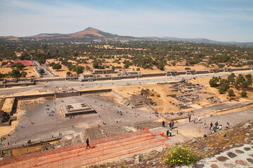 Mexiko &ndash; &Uuml;berblick &uuml;ber die Ausgrabungen von Teotihuac&aacute;n aus der H&ouml;he
