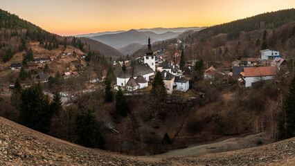 Church in The Spania Dolina village, Slovakia