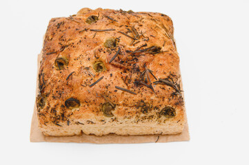 Pastries on a white background.