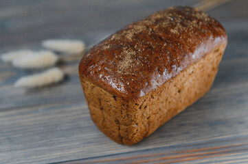 bread photo image on a wooden background, fresh bread delicious bread bread