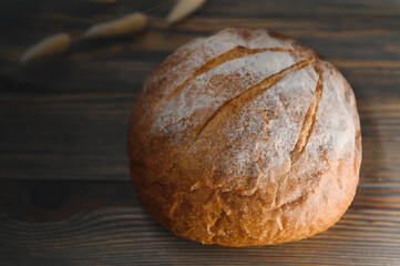 bread photo image on a wooden background, fresh bread delicious bread bread