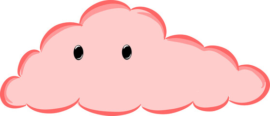 pink cloud stunned cute
