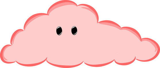 pink cloud cute