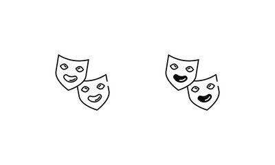 Entertainment icons set vector stock illustration