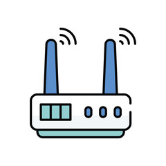 Wifi Hotspot vector icon stock illustration