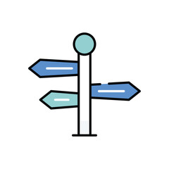 Road Sign vector icon stock illustration stock illustration