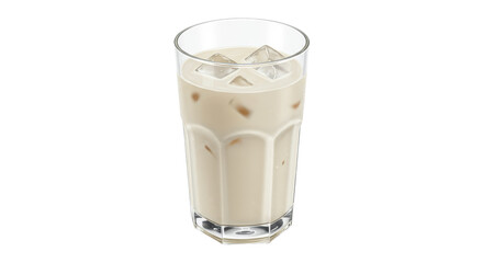 Isolated Glass of Ice Coffee