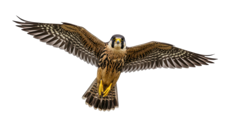 Isolated Flying Hawk