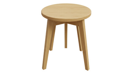Isolated Wooden Stool