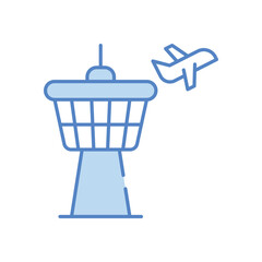 Airport vector icon stock illustration