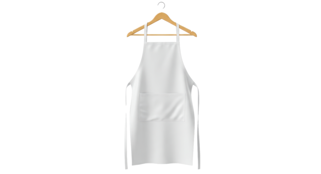 Isolated Apron Hanging on Hanger