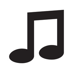 Music note icon set. flat illustration of vector icon on white background
