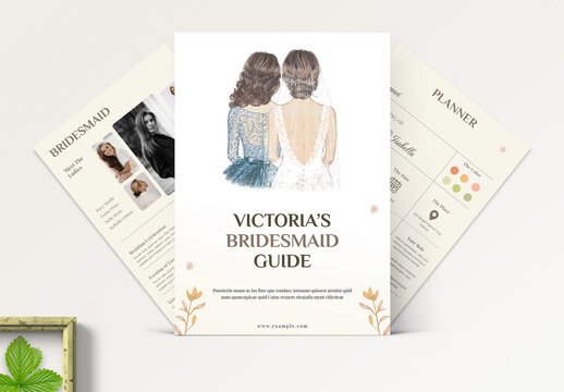 Digital Bridesmaid Planner Design Layout