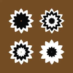 abstract flowers icon