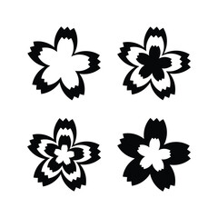 flower icon set