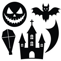 Halloween Icons Set - Vector Illustration for Spooky Designs