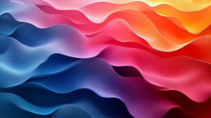 Fototapeta premium Abstract Colorful Waves Background, Flowing Lines and Gradients, Dynamic and Modern Design, Art, Texture, and Digital Wallpaper.