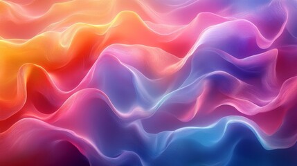 Obraz premium Abstract Colorful Waves Background, Flowing Lines and Gradients, Dynamic and Modern Design, Art, Texture, and Digital Wallpaper.