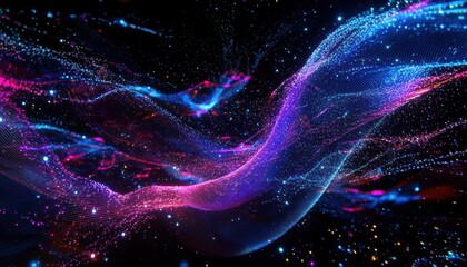 Visualizing futuristic cloud computing digital realm infographic high-tech environment aerial view innovative concepts