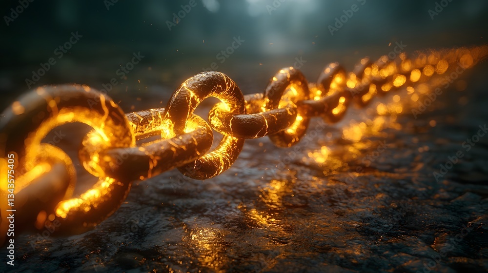 Poster glowing digital network connections symbolizing business networking and