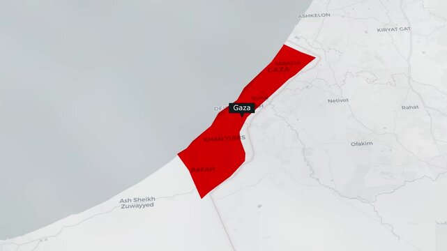Detailed Map of Gaza City Streets, Landmarks, Neighborhoods, and Key Locations for Navigation & Reference