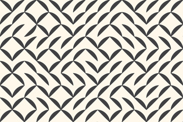 Abstract geometric background, monochrome geo pattern, seamless vector pattern, simple geometry shapes, black and white background