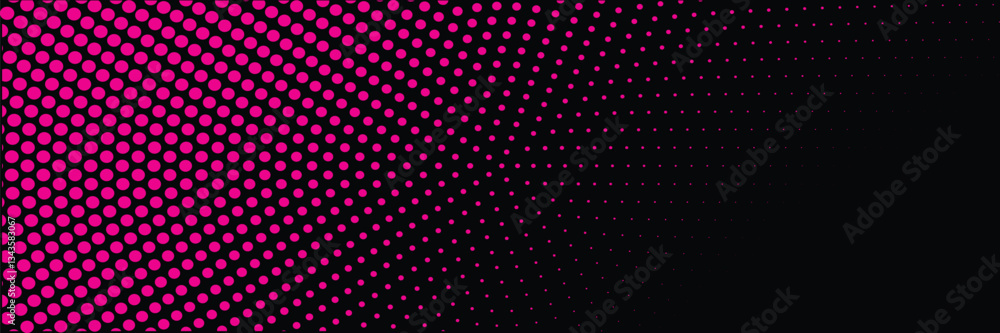 Poster halftone gradient. dotted gradient, smooth dots spraying and halftones dot background seamless horiz
