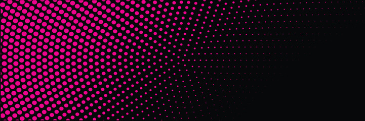Halftone gradient. Dotted gradient, smooth dots spraying and halftones dot background seamless horizontal geometric pattern vector template set. 