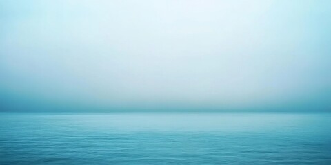 Obraz premium Tranquil ocean and sky merging into a seamless horizon together