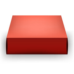 Closed cardboard box. A rectangular golden-brown package with a flat surface and sealed edges on a white background. Shipping, packaging, delivery, and logistics concept