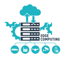 Edge computing - modern data storage technology, IOT system