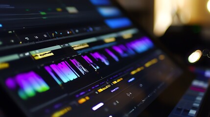 Obraz premium A computer screen displays a colorful array of images and text