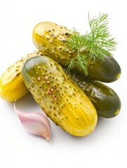 Crisp Pickles with Dill and Garlic: A Flavorful Culinary Still Life