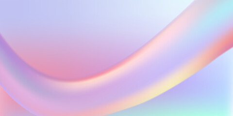 Abstract  holographic wave.Flow iridescent fluid.Dynamic spectrum ribbon.