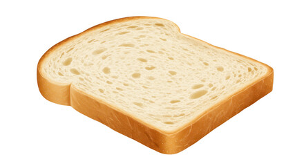 Isolated Slice of Bread