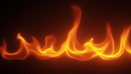 Fototapeta premium flames dancing against a dark background, creating a captivating display of heat and energy