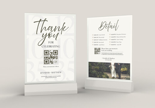 Wedding QR Flyer