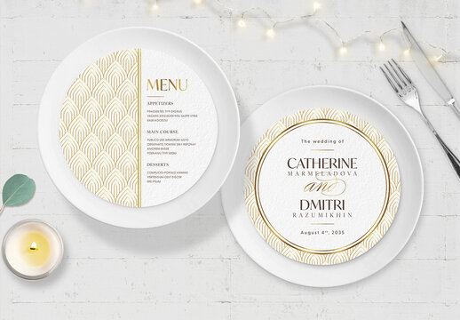 Wedding Menu Layout