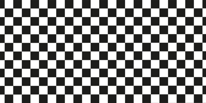 Black and white checkered pattern, Checkerboard seamless pattern