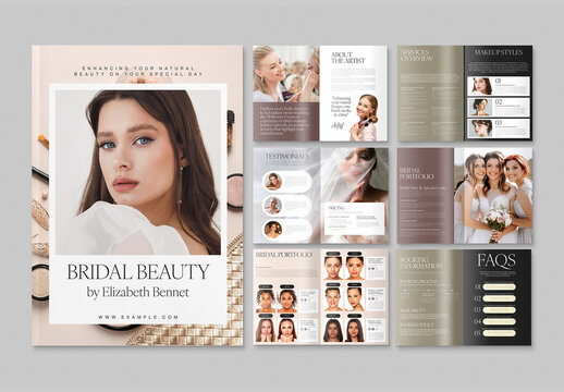 Makeup Artist Brochure & Portfolio Layout