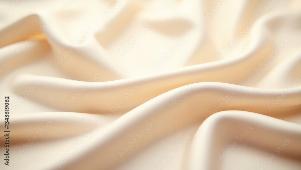 Poster close-up of luxurious, flowing satin fabric, showcasing its smooth texture and elegant drape. the fa