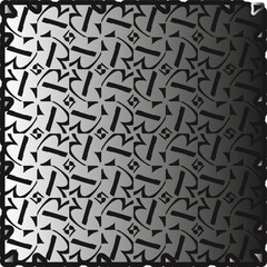 Silver metallic gradient with repeat Pattern . Abstract metallic background.