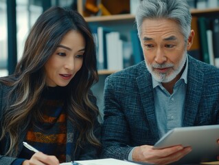 Secure your golden years Discover expert financial advice for elderly couples discussing retirement investment options Plan wisely with a trusted financial advisor and explore diverse investment