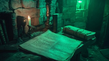Enchanting Vintage Witcher Cottage Filled with Scrolls and Recipes