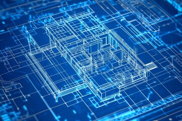 Obraz premium Clean and modern architectural drawings for engineering and construction projects.