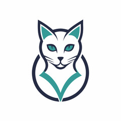 Fototapeta premium vector illustration of a cat