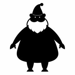 santa claus with christmas tree