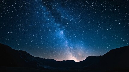 Starry Night Sky with Countless Stars - Serene Astronomical Background