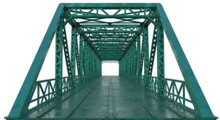 Fototapeta premium Isolated Steel Bridge